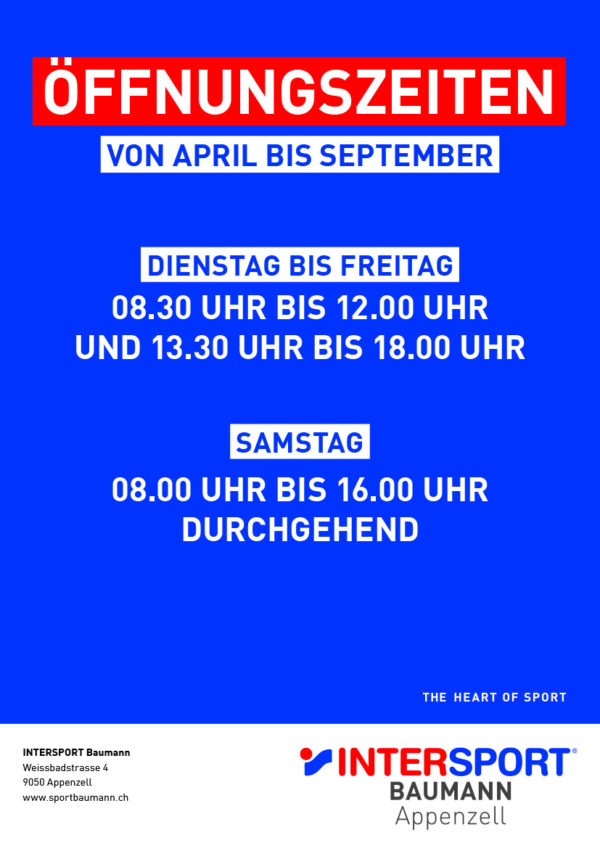 Neue Öffnungszeiten 2025